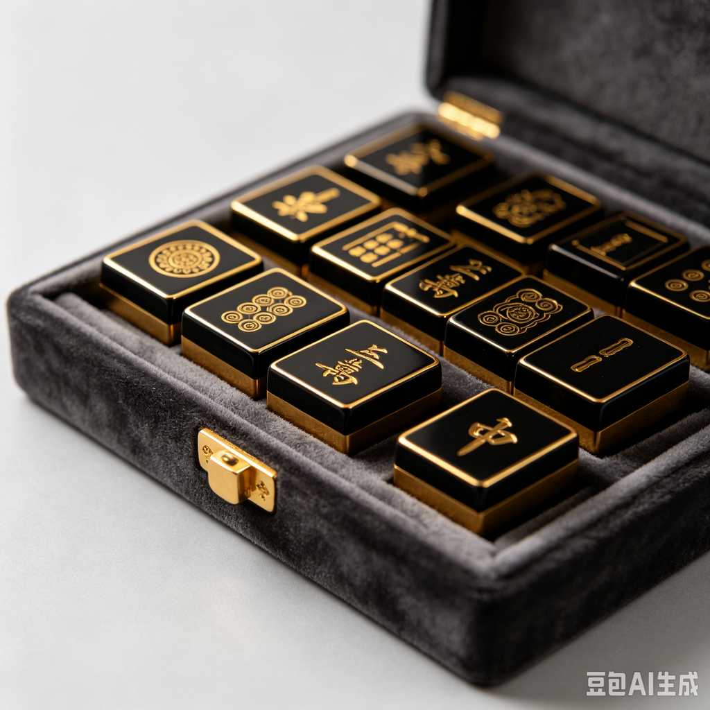 antique style mahjong set